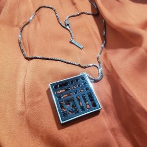 Burberry Square Pendant Necklace